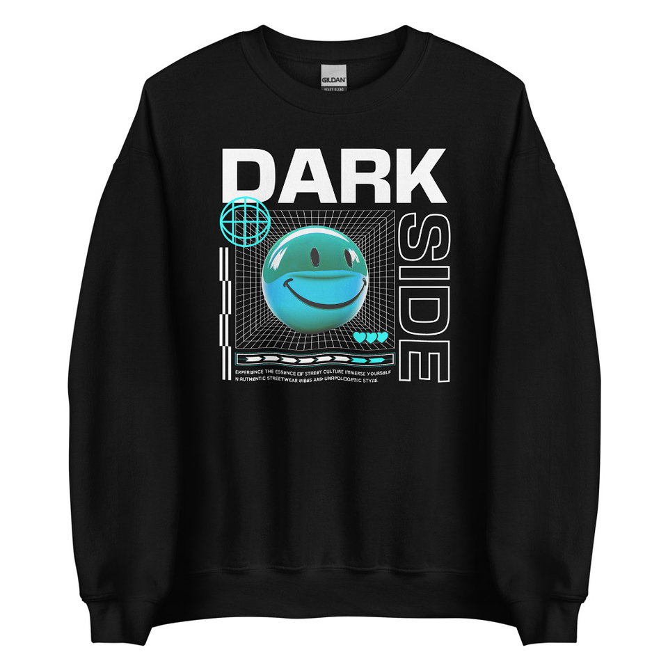 Abstract Y2K Unisex Crew Neck Sweatshirt