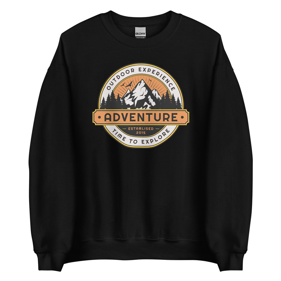 Adventure - Outdoor Mountain Unisex Crew Neck Sweatshirt