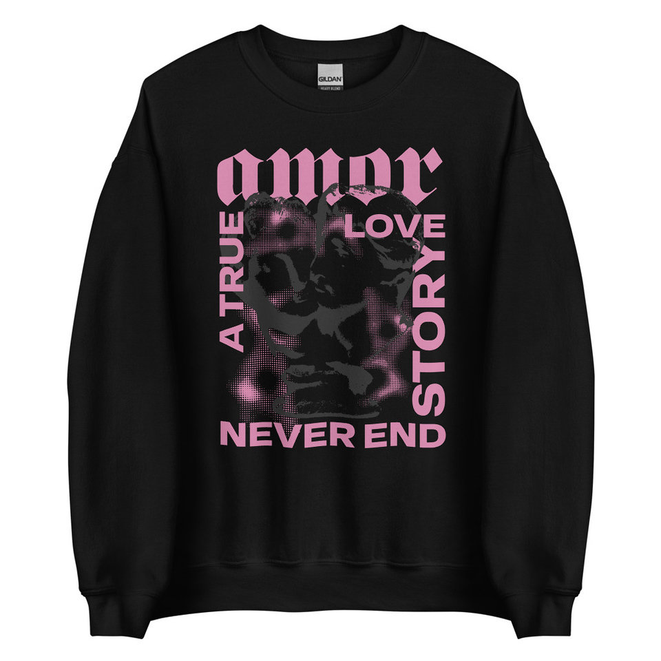 Amor Unisex Crew Neck Sweatshirt