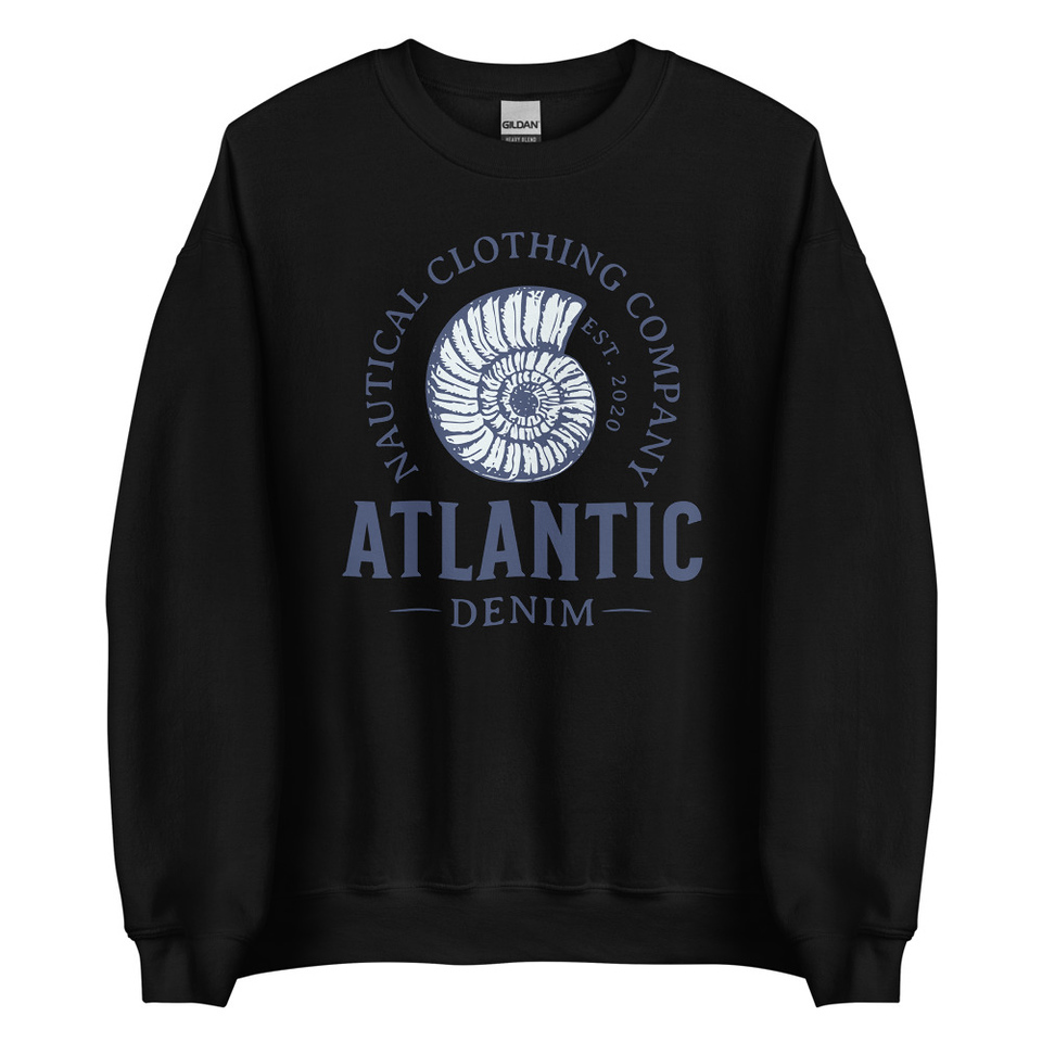 Atlantic Denim - Nautical Unisex Crew Neck Sweatshirt