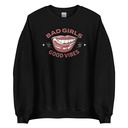 Bad Girls Good Vibes - Sexy Lips Unisex Crew Neck Sweatshirt