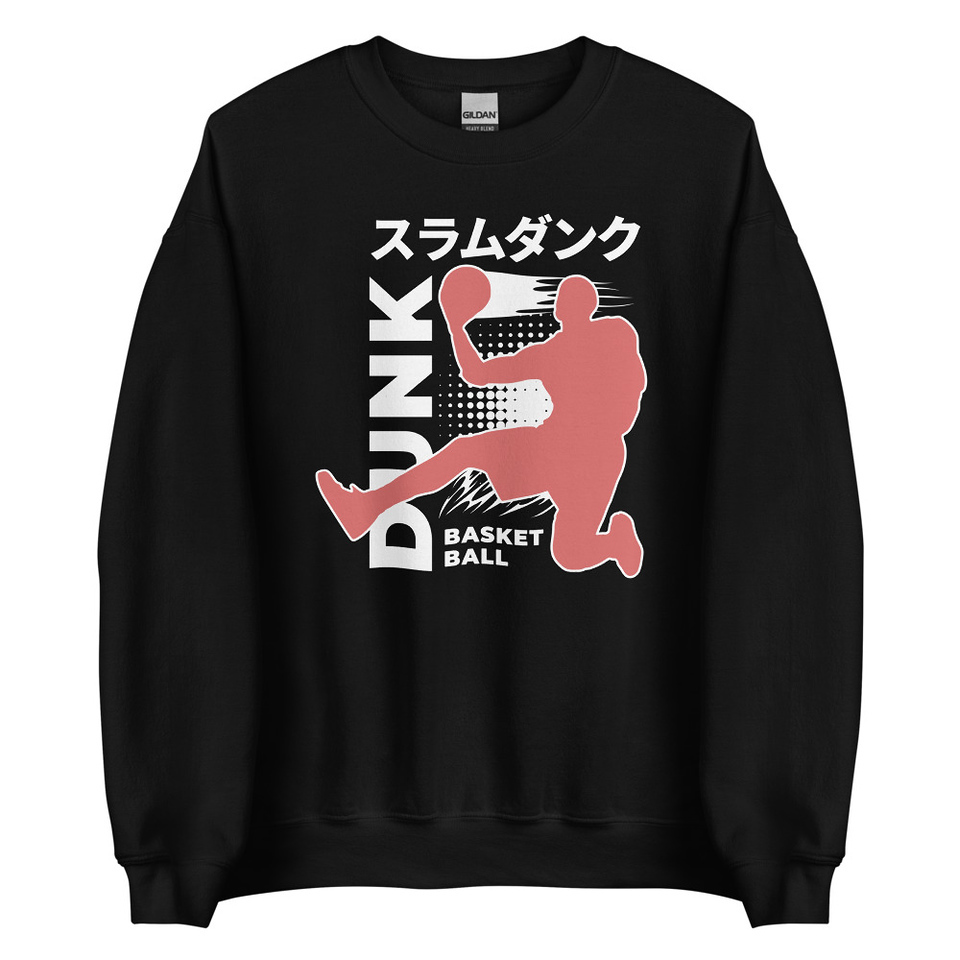 Basketball Dunk Unisex Crew Neck Sweatshirt