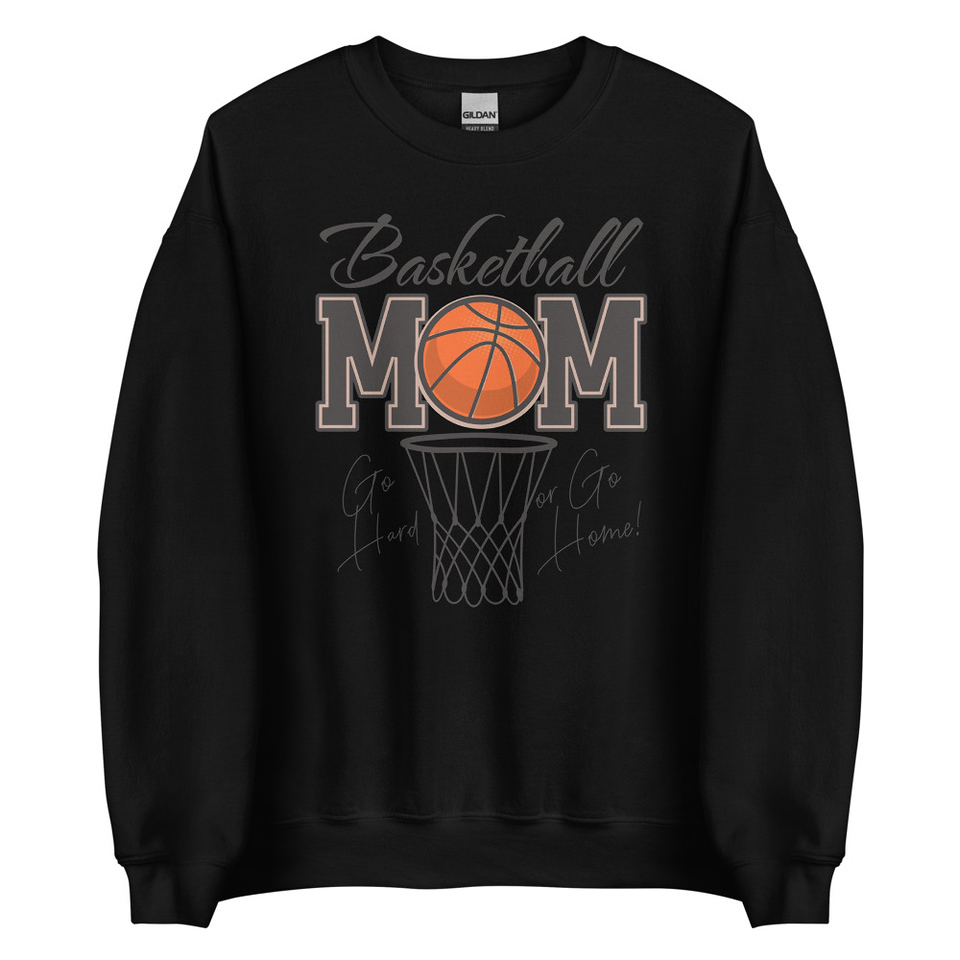 Basketball Mom - Mother's Day Unisex Crew Neck Sweatshirt