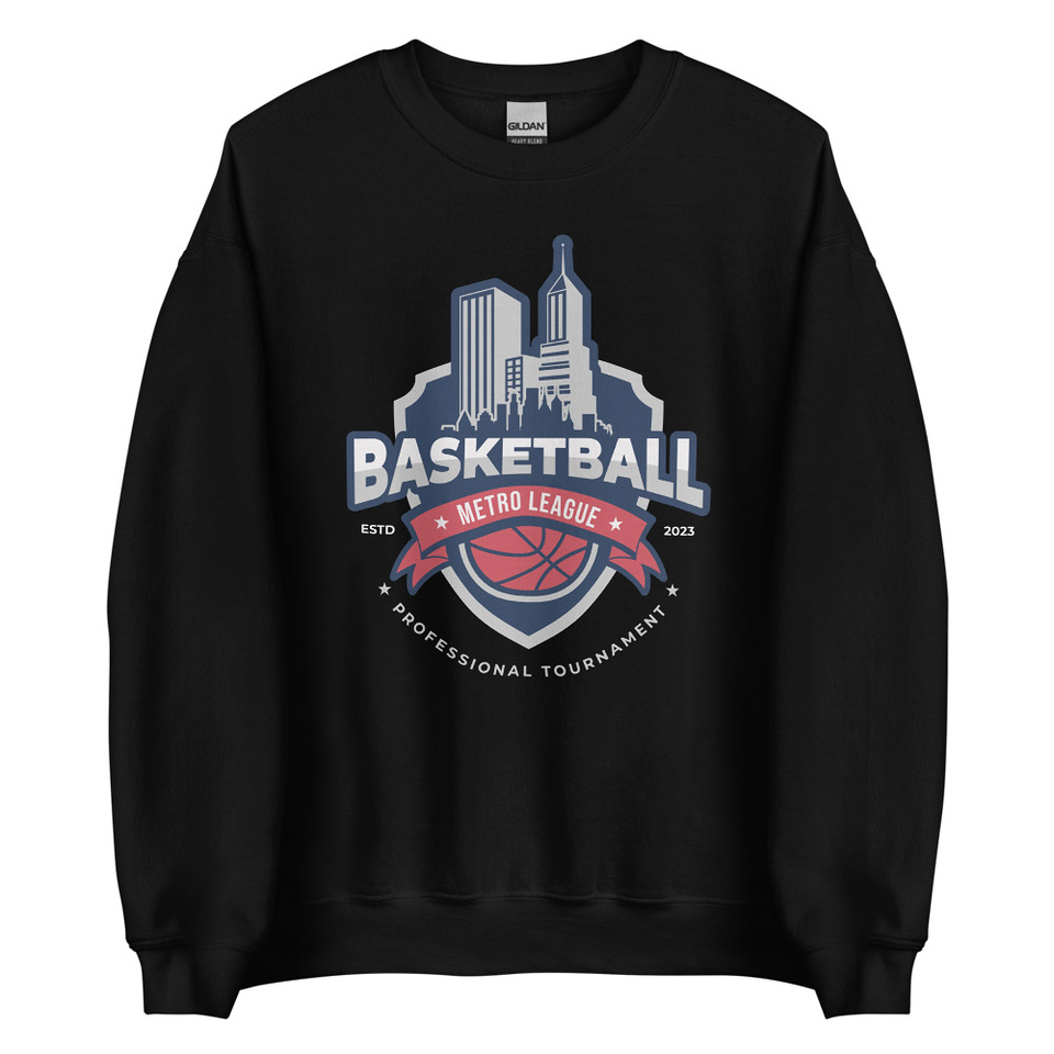 Basketball Sports Logo Unisex Crew Neck Sweatshirt