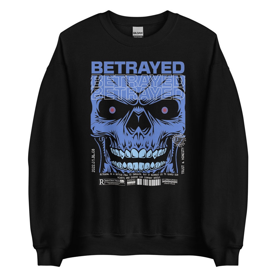 Betrayed Unisex Crew Neck Sweatshirt