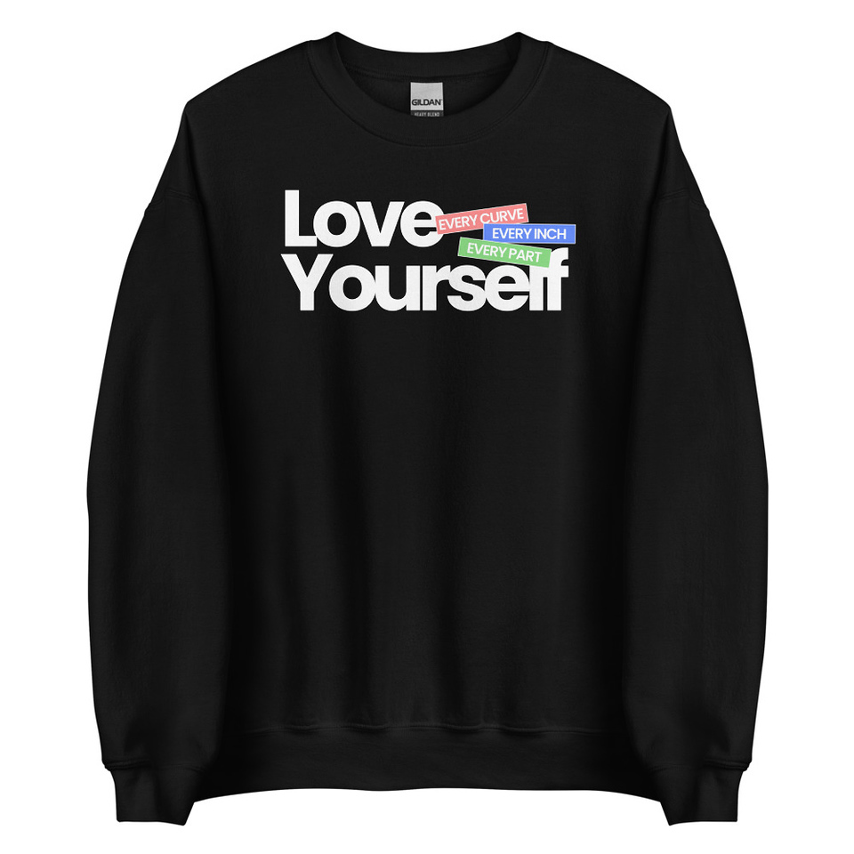 Body Positivity Unisex Crew Neck Sweatshirt