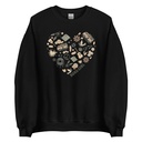 Boho Girl Poster Unisex Crew Neck Sweatshirt