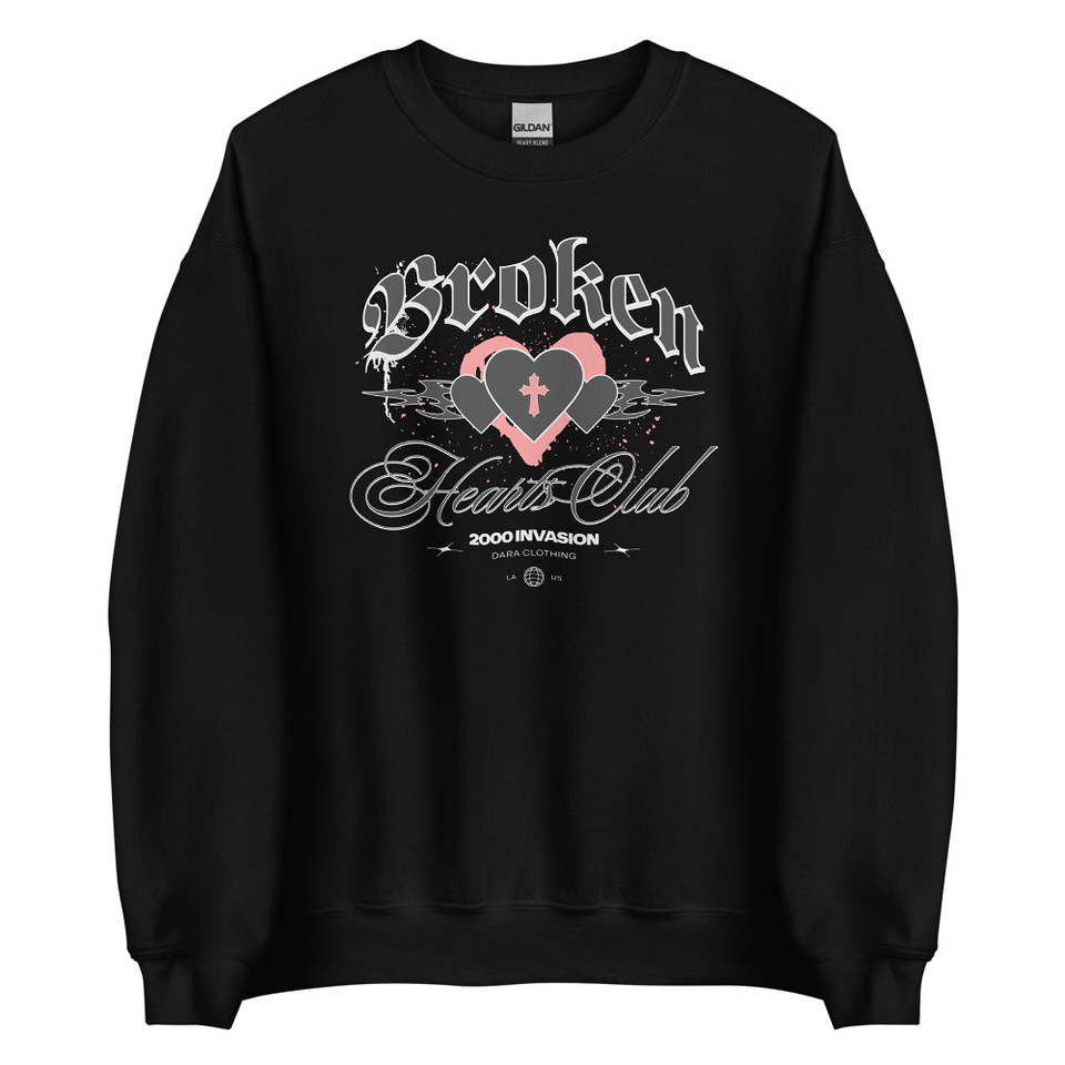 Broken Hearts Club Unisex Crew Neck Sweatshirt