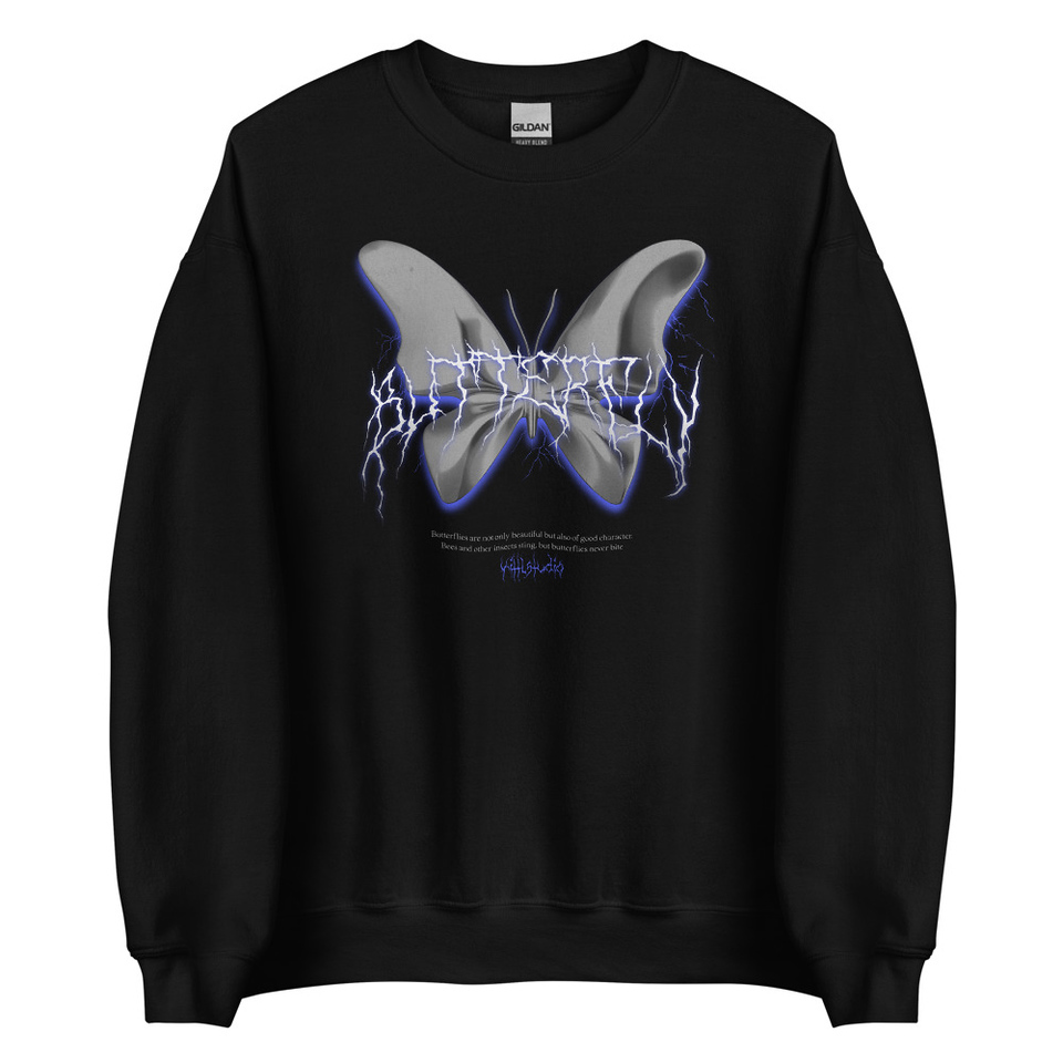 Butterfly Unisex Crew Neck Sweatshirt