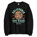 California Surf Riders - Beach Unisex Crew Neck Sweatshirt
