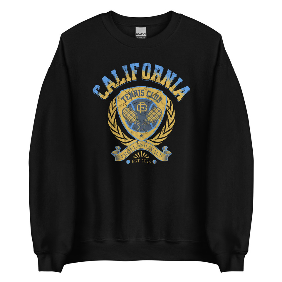 CALIFORNIA TENNIS PROFESSIONALS Unisex Crew Neck Sweatshirt