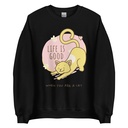 Cat Life - Humor Unisex Crew Neck Sweatshirt