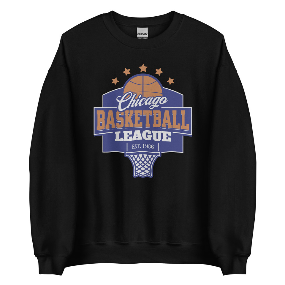 Chicago Basketball League - Athlectic Sports Unisex Crew Neck Sweatshirt
