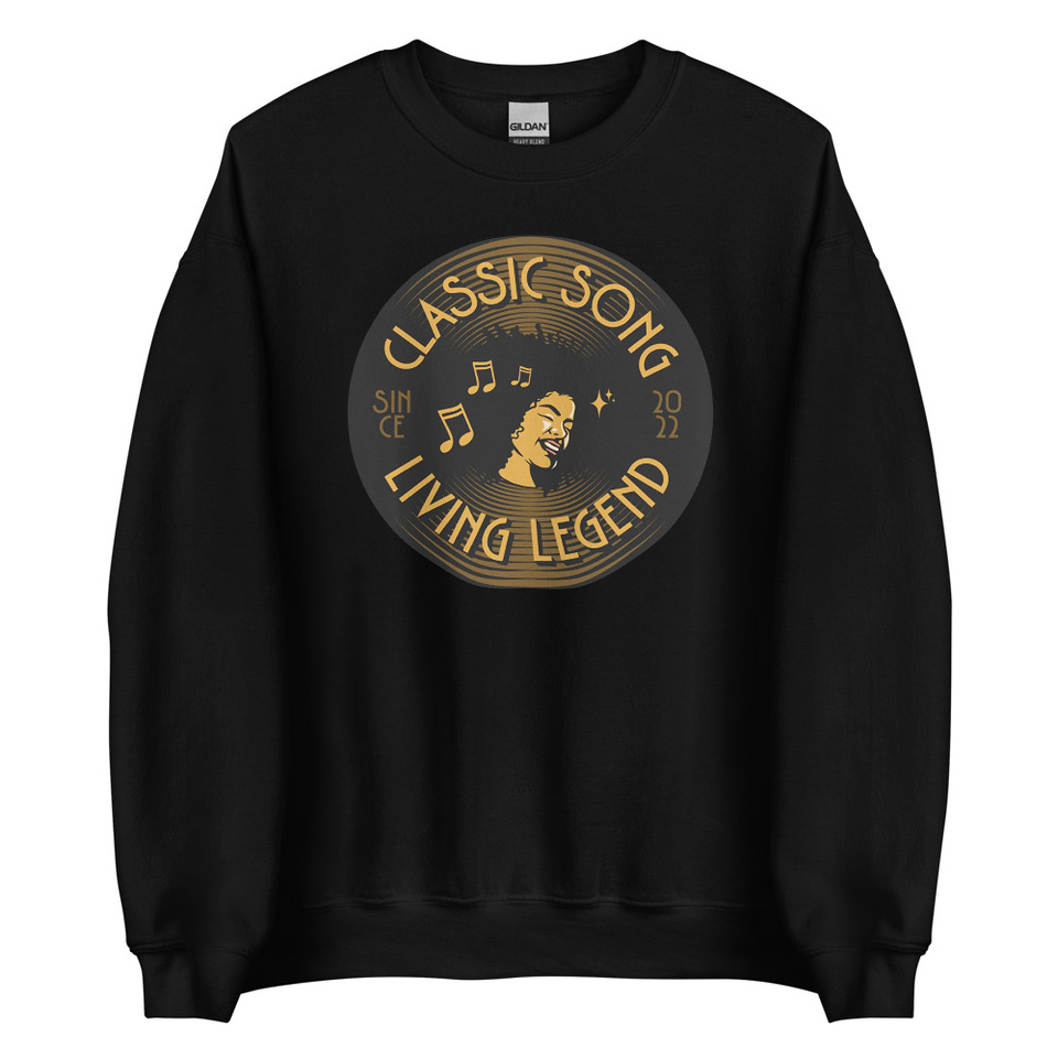 Classic Song - Music Record Unisex Crew Neck Sweatshirt