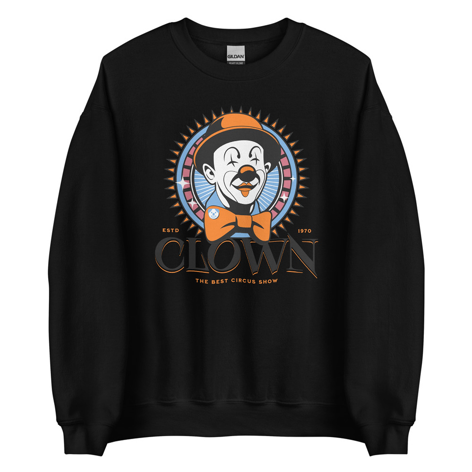 CLOWN LOGO Unisex Crew Neck Sweatshirt