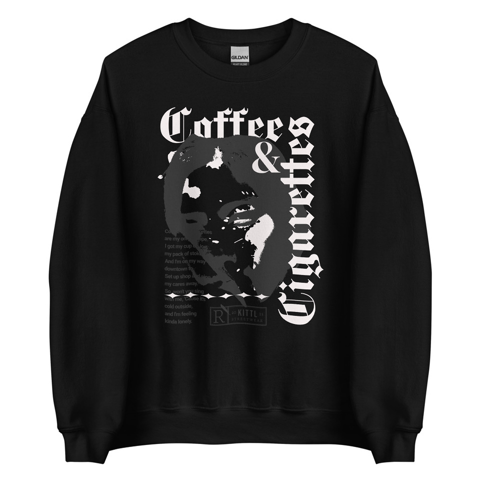 Coffee & Cigarettes Unisex Crew Neck Sweatshirt