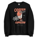 Coffee Break Cartoon Retro 90s  Unisex Crew Neck Sweatshirt