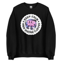 Colorful Fun Retro Style Coffee Quote Unisex Crew Neck Sweatshirt