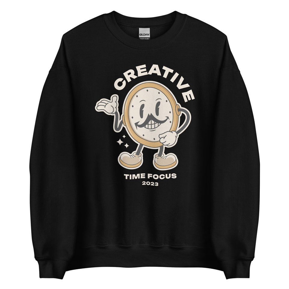 Creative Time Unisex Crew Neck Sweatshirt