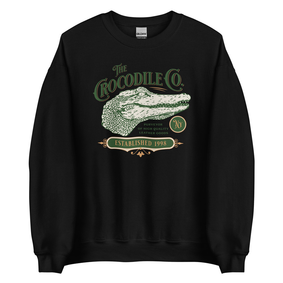 Crocodile Co. - Wild Animal Unisex Crew Neck Sweatshirt
