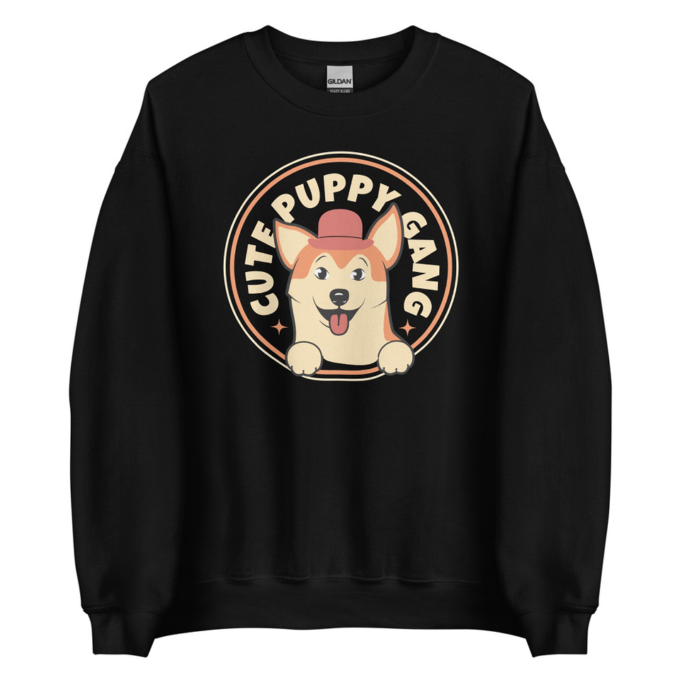 Cute Puppy Gang - Corgi Unisex Crew Neck Sweatshirt