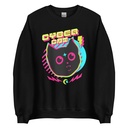 Cyber Cat - Neon Color Unisex Crew Neck Sweatshirt