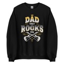 Dad That Rocks You - Electric Guitar Unisex Crew Neck Sweatshirt