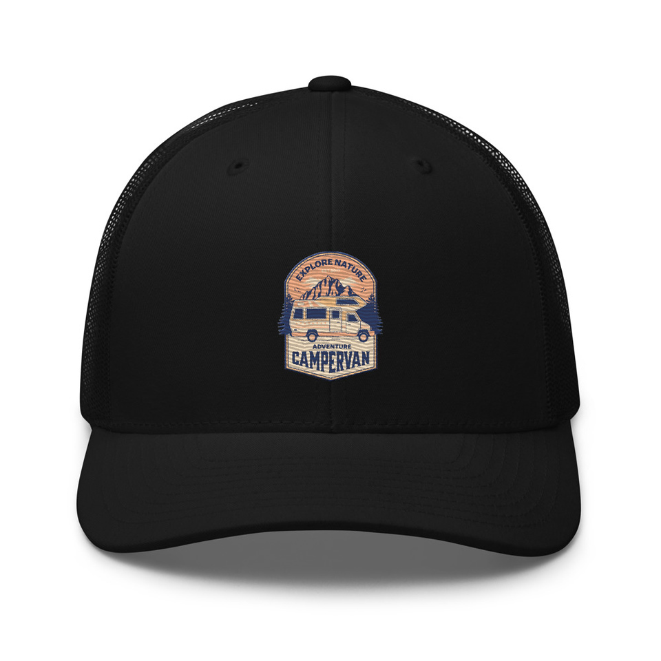 Adventure Campervan - Outdoor Retro Trucker Hat