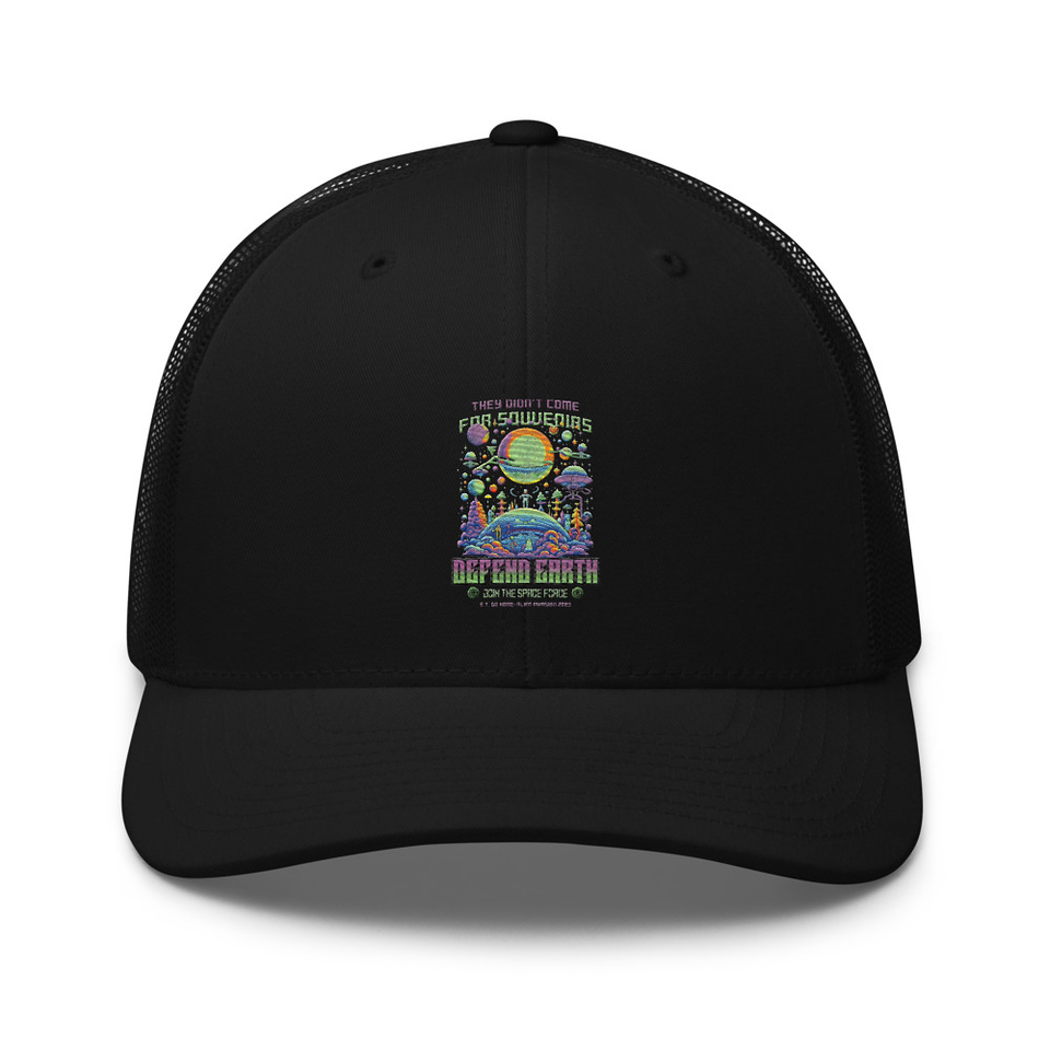 Alien Invasion Retro Trucker Hat