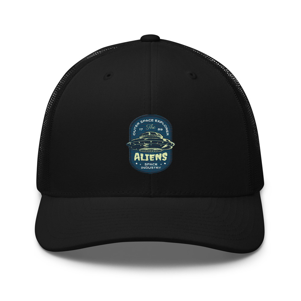 Aliens Outer Space Explorer - UFO Retro Trucker Hat