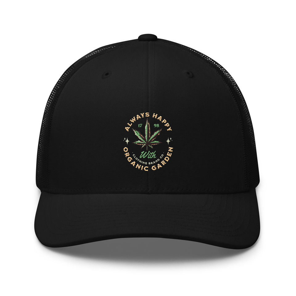 Always Happy - Cannabis Retro Trucker Hat