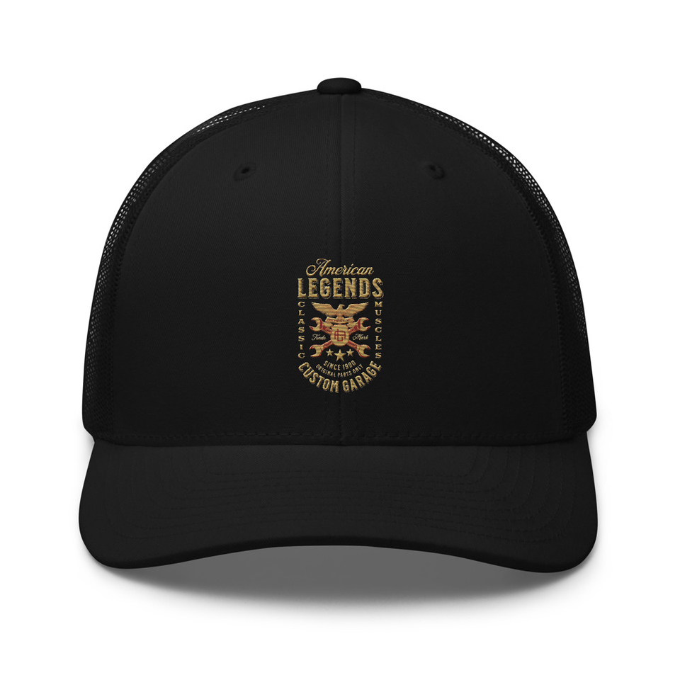 American Legends Garage - Eagle Retro Trucker Hat
