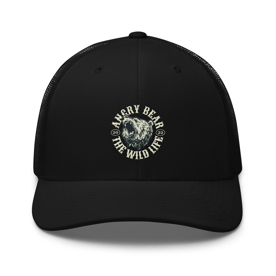 Angry Bear - Wild Life Animal Retro Trucker Hat