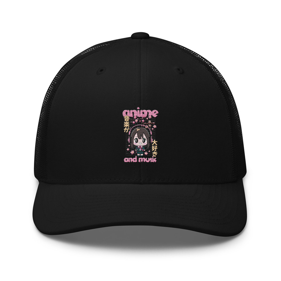 Anime and Music Retro Trucker Hat