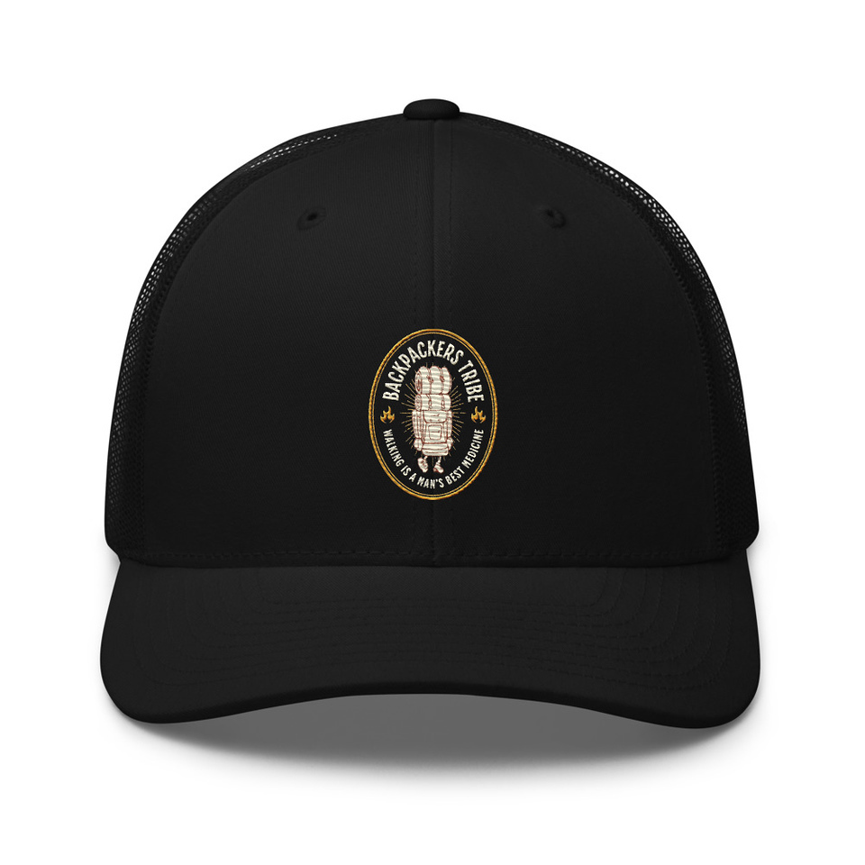 Backpackers Tribe - Adventure Badge Retro Trucker Hat