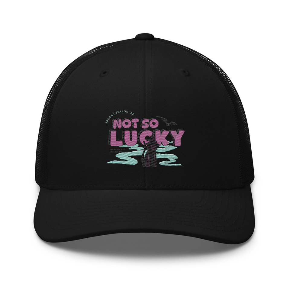 Bad Luck Kitty - Halloween Retro Trucker Hat