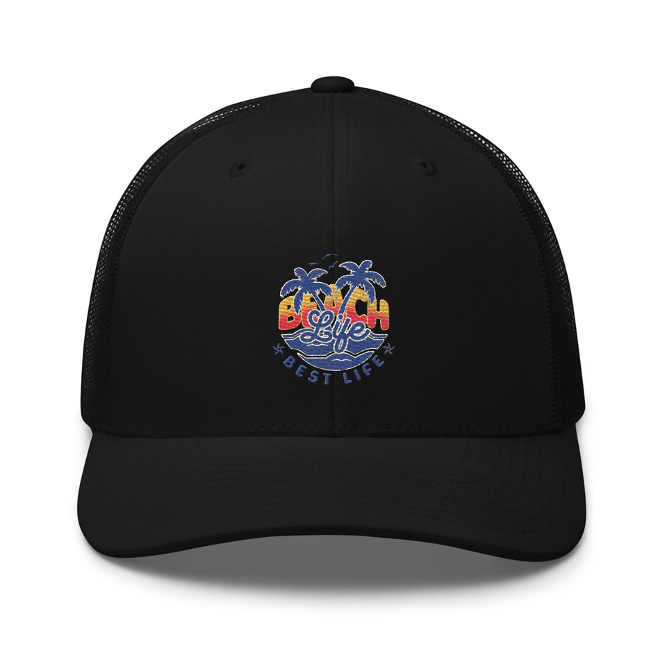 Beach Life Best Life Retro Trucker Hat
