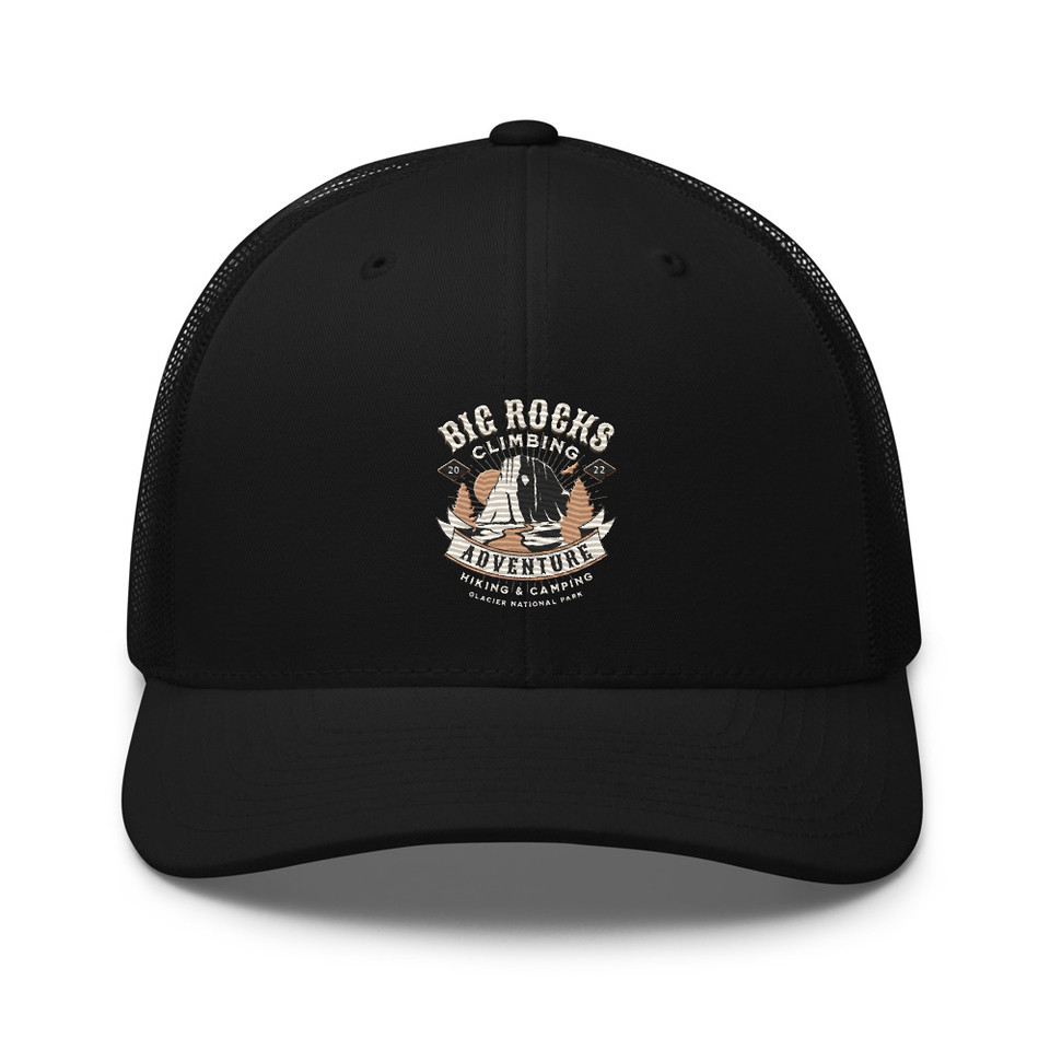 Big Rocks Climbing - Outdoor Adventure Retro Trucker Hat