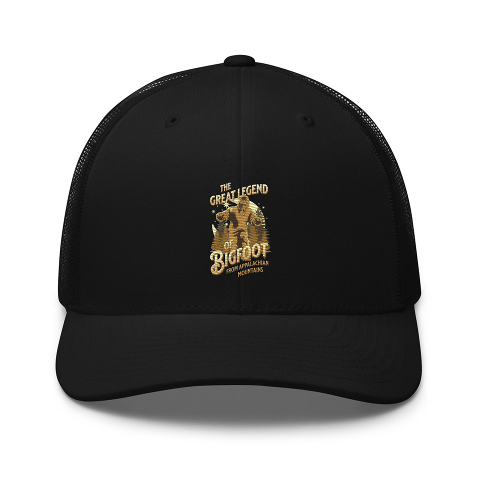 Bigfoot Legend  - Appalachian Forest Retro Trucker Hat