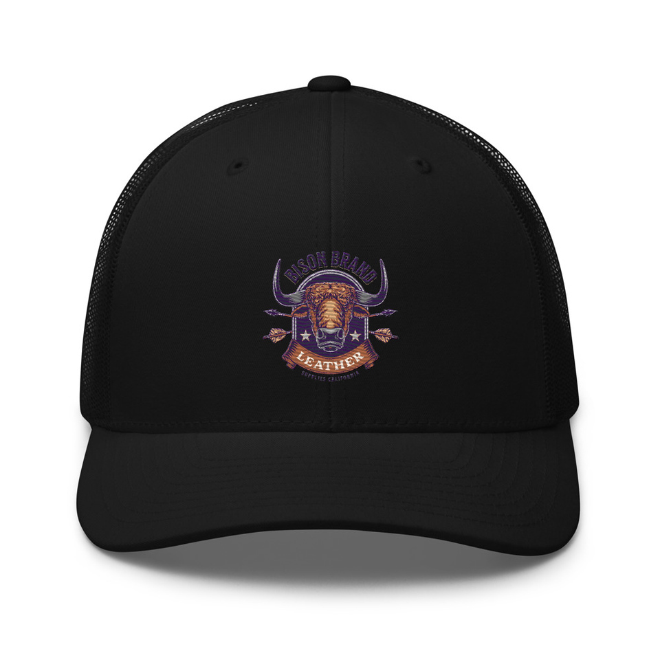 Bison Brand Leather - Animal Retro Trucker Hat