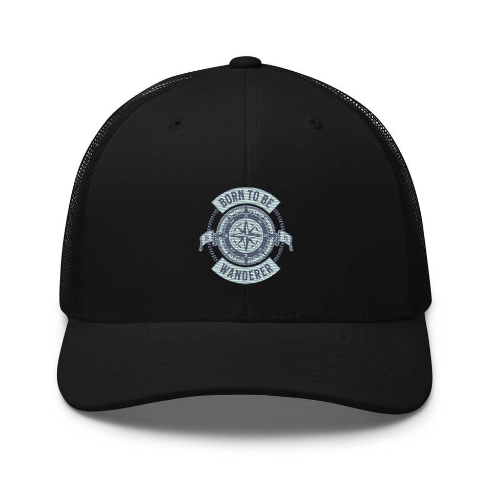 Born to be Wanderer - Compass Retro Trucker Hat