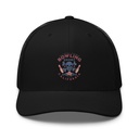Bowling Derby Champs - Grunge Skull Retro Trucker Hat