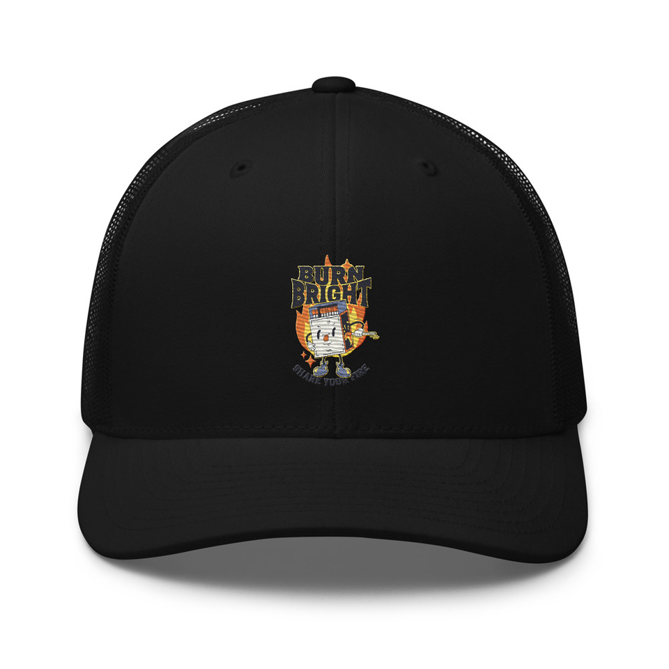 Burn Bright Retro Trucker Hat