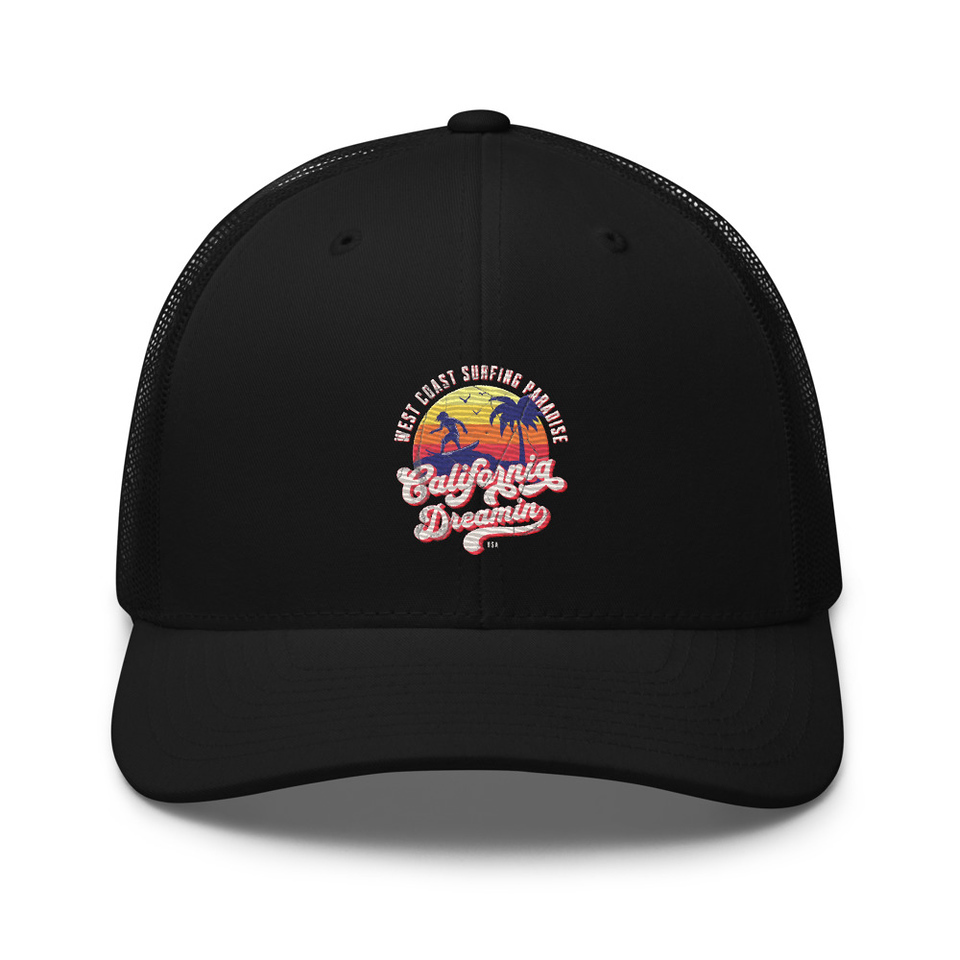 California Dreamin - Beach & Surf Retro Trucker Hat