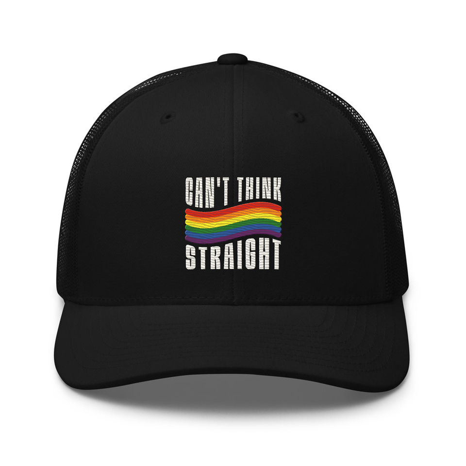 Can't Think Straight Retro Trucker Hat