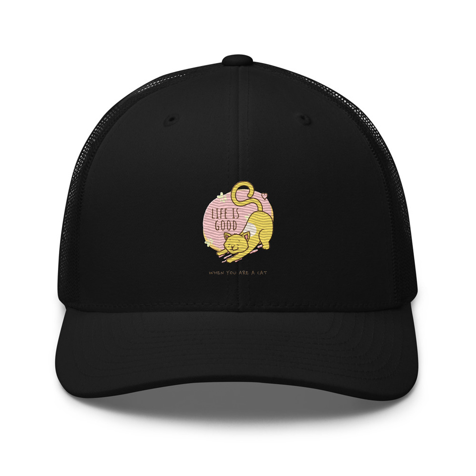 Cat Life - Humor Retro Trucker Hat