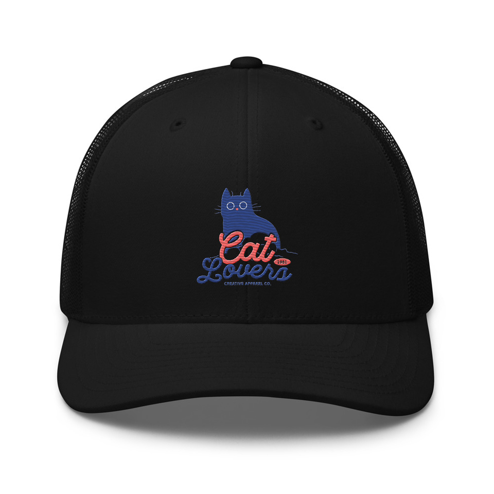 Cats Lovers Retro Trucker Hat