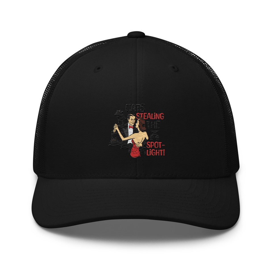 Cats Stealing the Spotlight Retro Trucker Hat