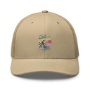 Classic Retro Illustrative Portrait Men Calling Retro Trucker Hat