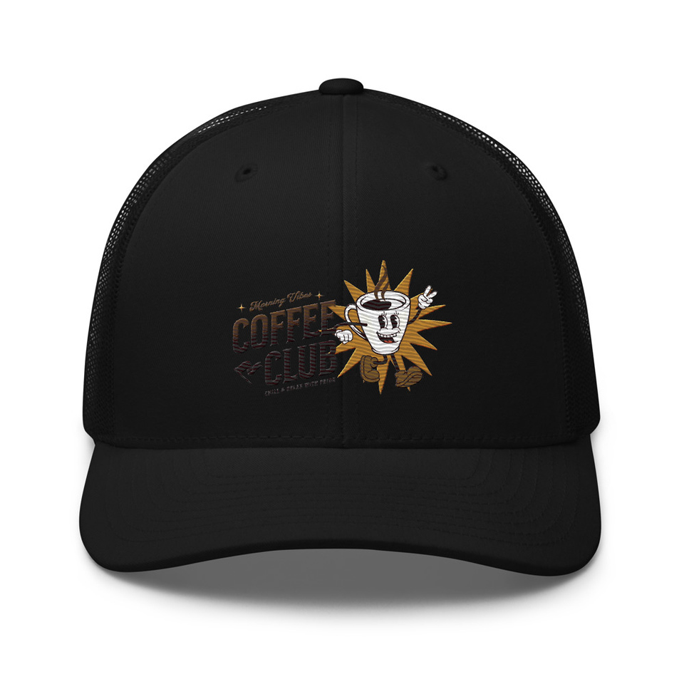 Coffee Club Retro Trucker Hat